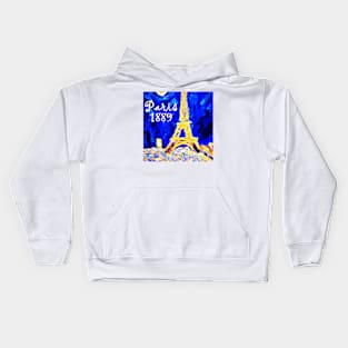 Paris in a Van Gogh style Kids Hoodie